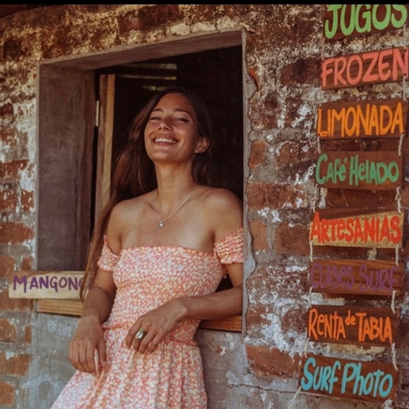 Women's Keep it Sweet Billabong Floral Smocked Babydoll Mini Dress S NEW - Picture 2 of 8